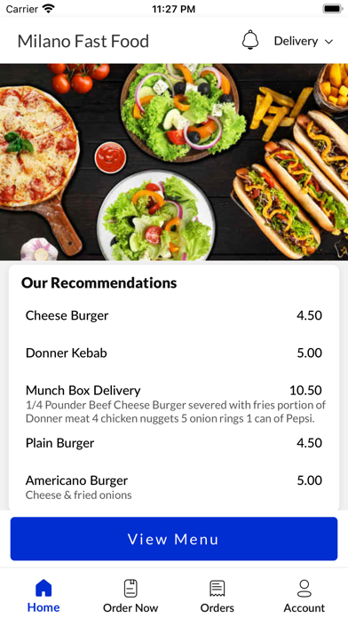 Milano Fast Food Birmingham Screenshot