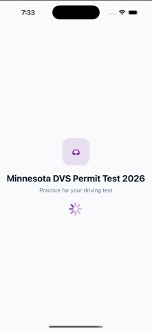 Minnesota DVS Permit Test 2026 iPhone screenshot