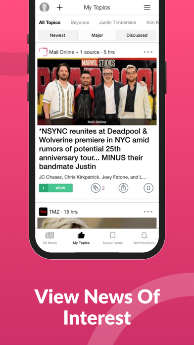 Celebrity News & Social Trends Screenshot