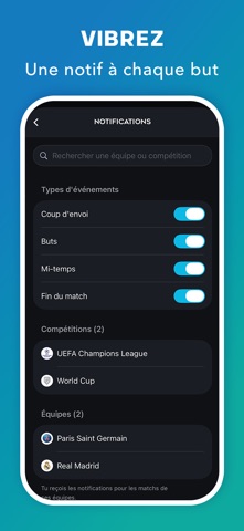 Capture d’écran 5 — Live Foot - Scores en Direct — iPhone
