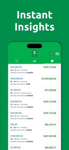 Compound Interest Calculator I iPhone screenshot