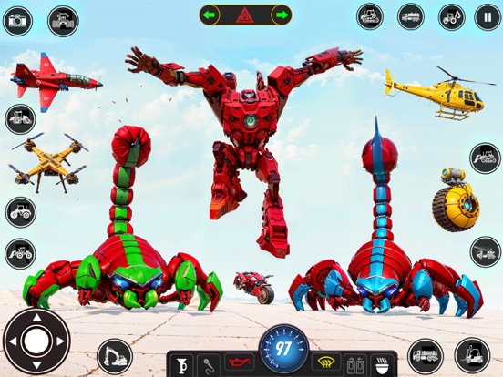 Schorpioen Robot Auto het schi iPad app afbeelding 4