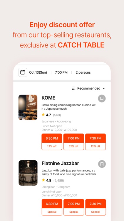 CATCH TABLE: Book Restaurants screenshot-4