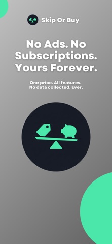 Skip or Buy: Cost Per Use iPhone screenshot