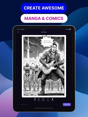 Kirie: Manga & Comic Maker iPad screenshot