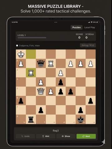 Offline Chess Pro iPad screenshot