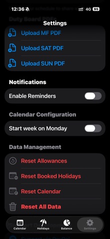 My Work Diary iPhone screenshot