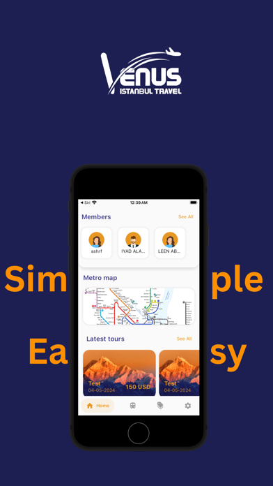 Venus Travel - Clients Screenshot