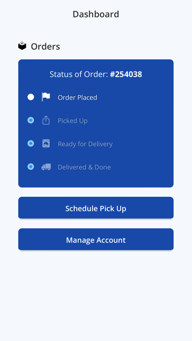 WashClub Laundry Dry Cleaning Screenshot