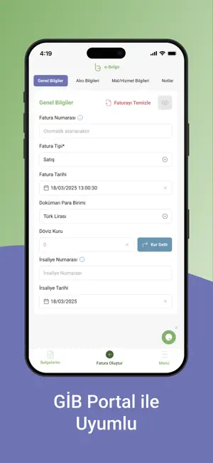 e-Belge: e-Arşiv Fatura screenshot 3