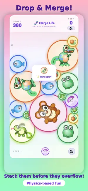 Merge Life: Animal Evolution screenshot 1