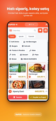 GoPOS Adisyon Programı screenshot