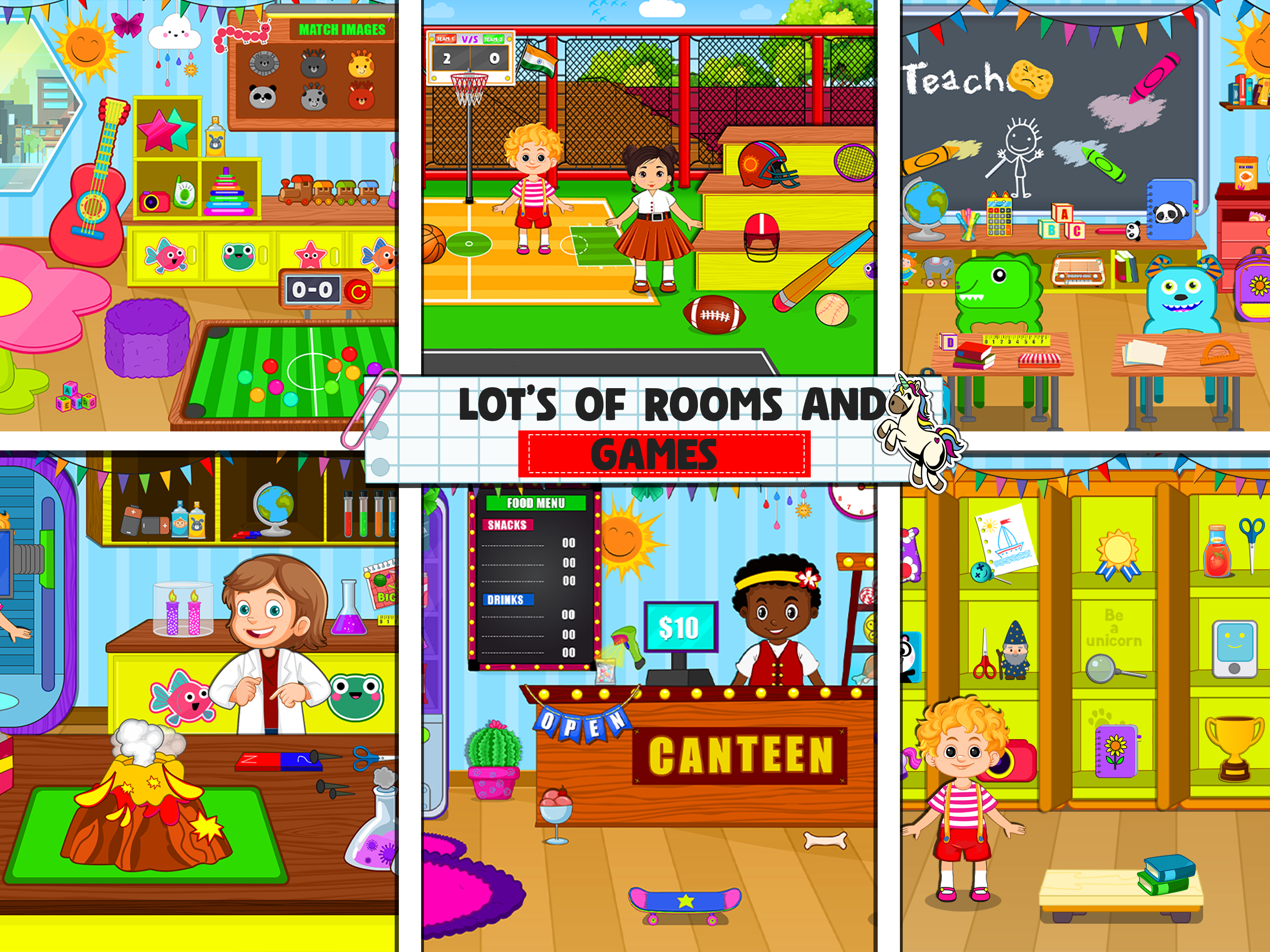 Pretend School Life Fun Games
