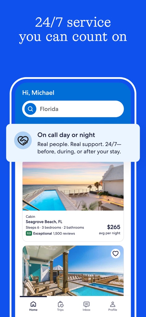 Vrbo Vacation Rentals - Seamless Search & Support