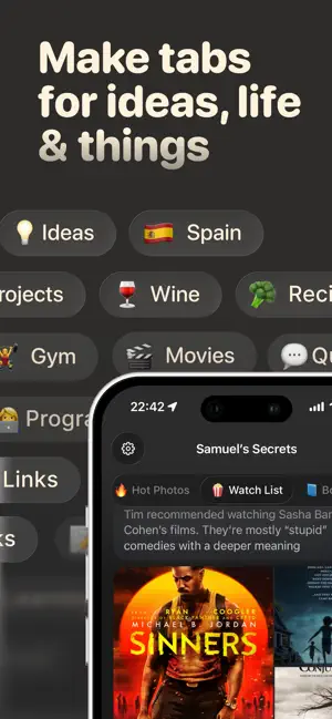 Taby - Simple Notes & Ideas screenshot 1