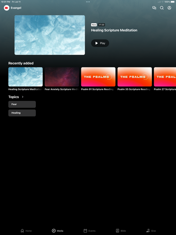 Evangel Montreal iPad screenshot