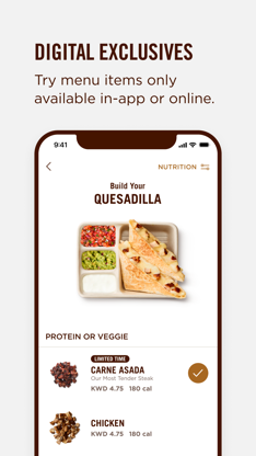 Chipotle Middle East screenshot 3