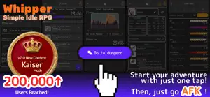 Whipper - Idle RPG screenshot 1