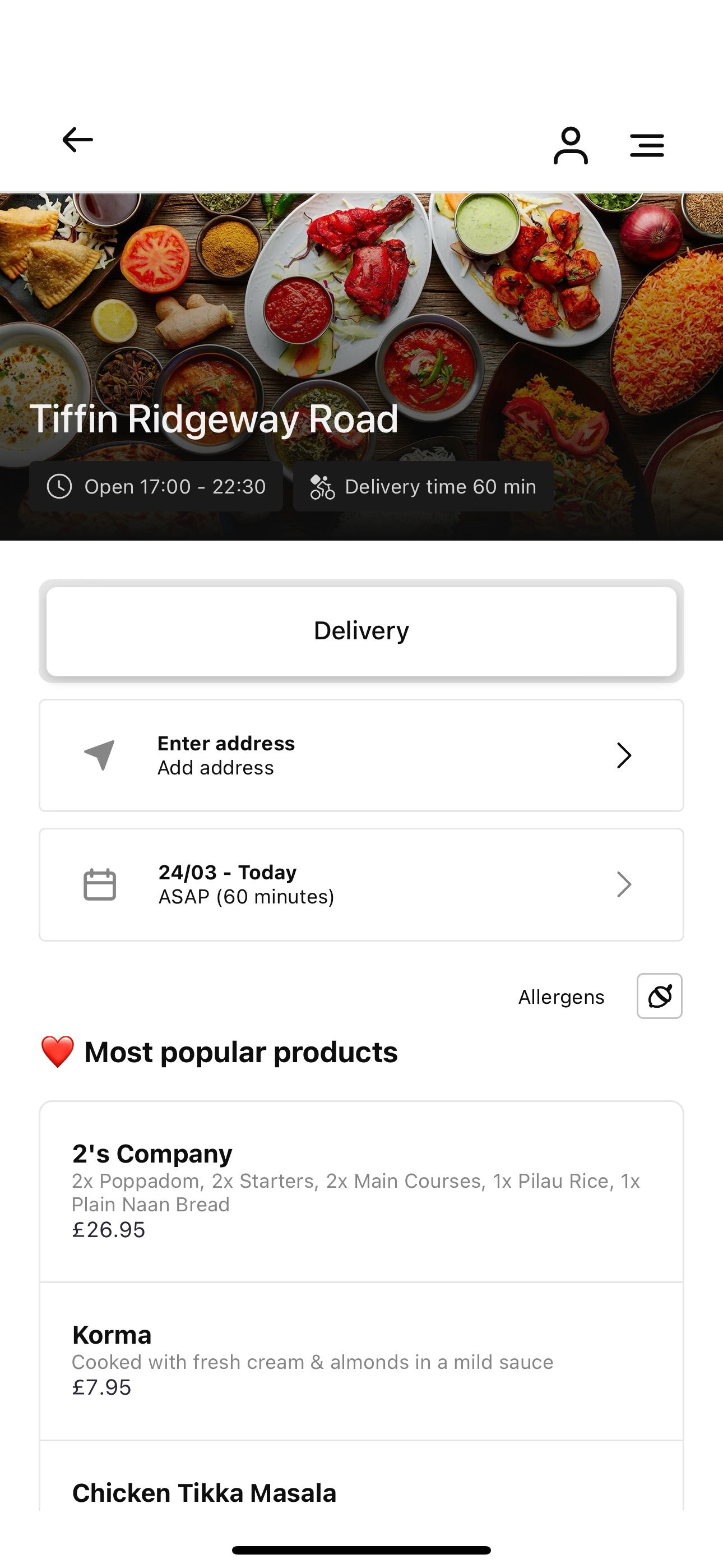 Tiffin Takeaway