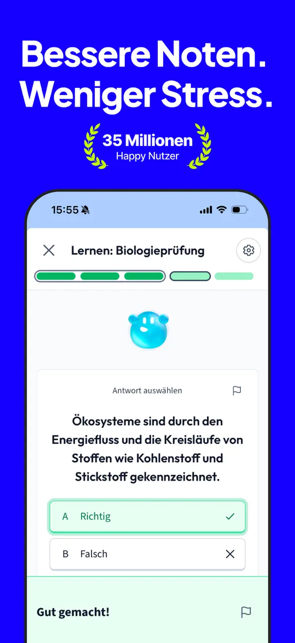 StudySmarter: KI Lernapp iPhone App Screenshot 1 – Bildung