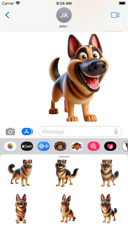 Happy German Shepherd Stickers screenshot-4