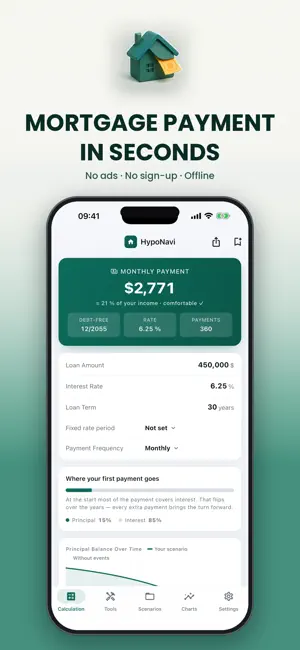 HypoNavi: Mortgage Calculator screenshot 1