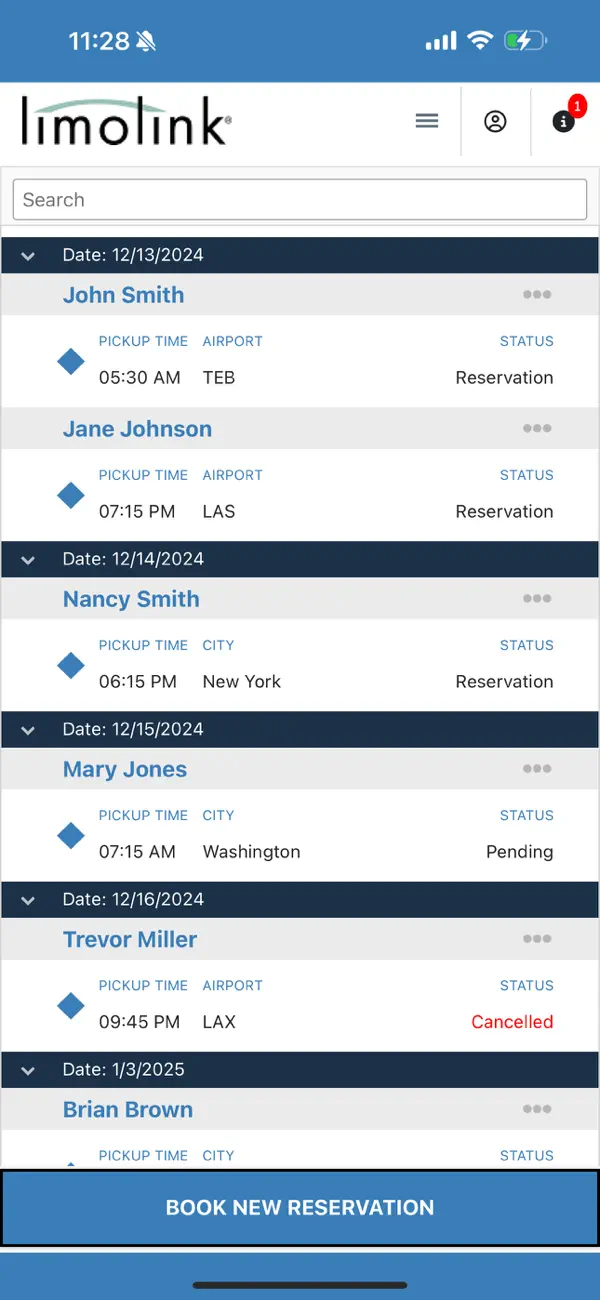 Screenshot #1 pour LimoLink Voyager