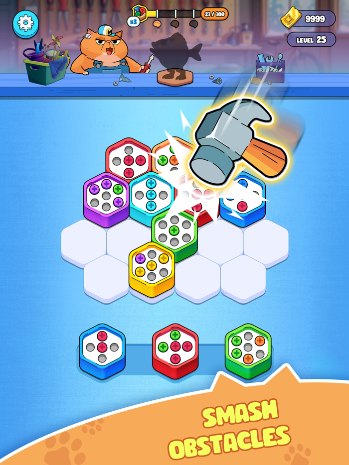 Hexa Screw Color Sort