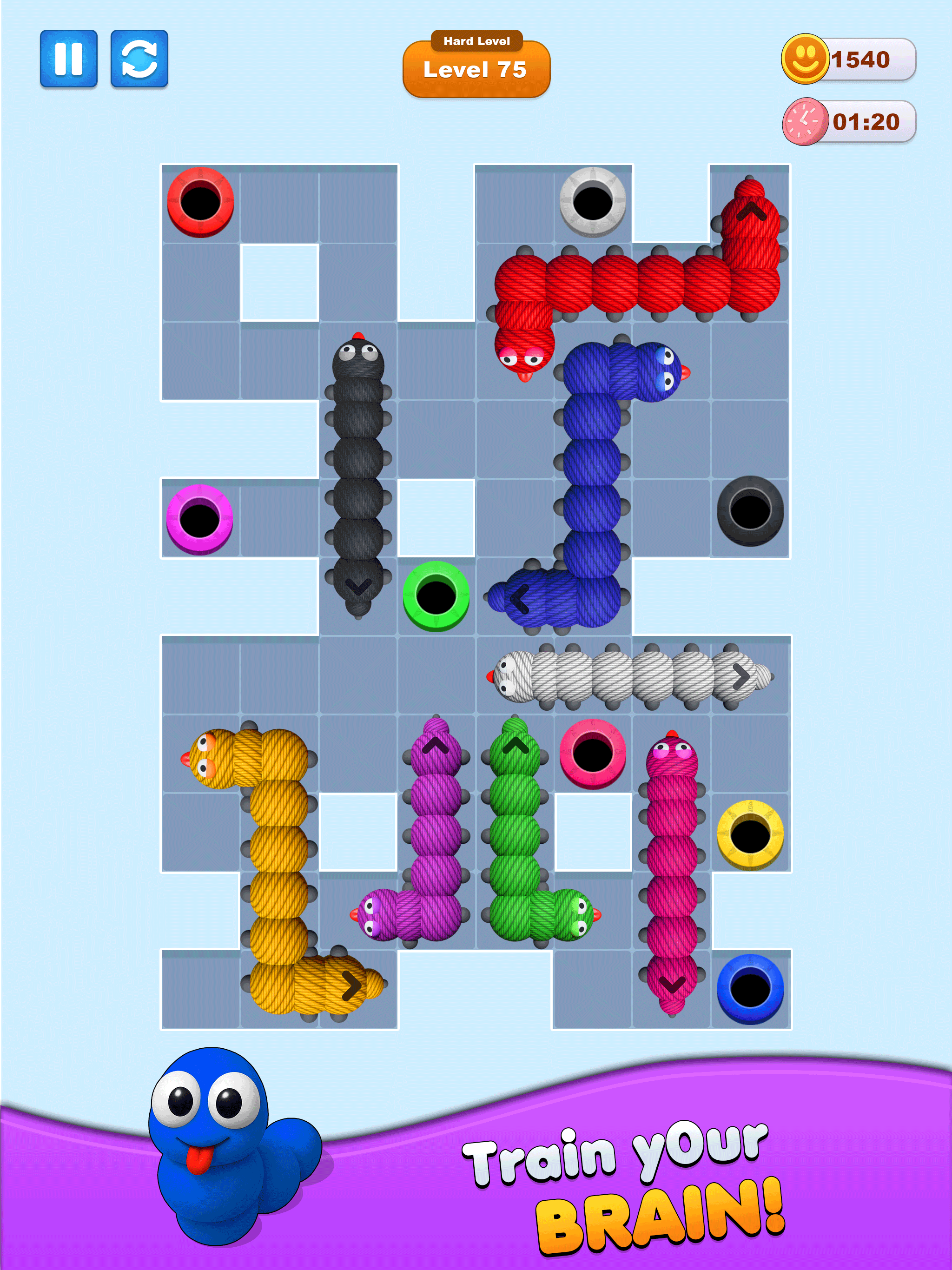 Gecko Escape Wormy Out Puzzle