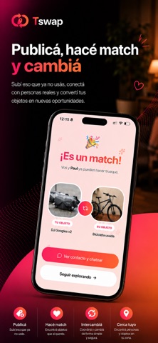 Tswap - App de trueque iPhone screenshot 1