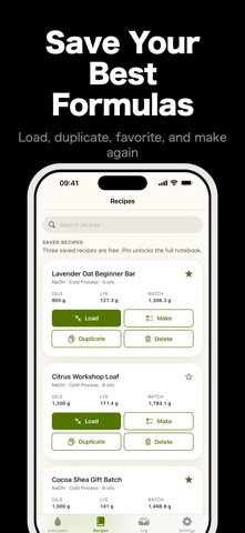 SoapCraft: 皂计算器 screenshot