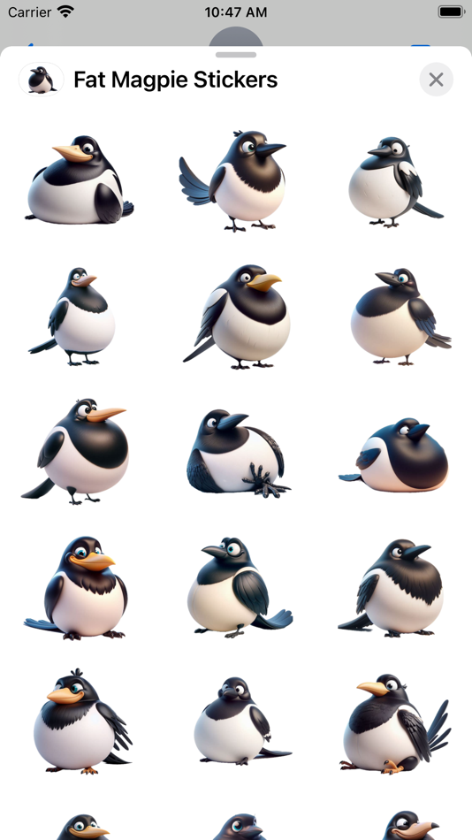 Fat Magpie Stickers - 1.0 - (iOS)