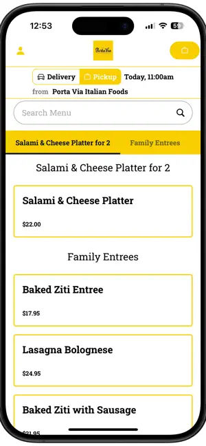 Porta Via Italian Foods App screenshot 2