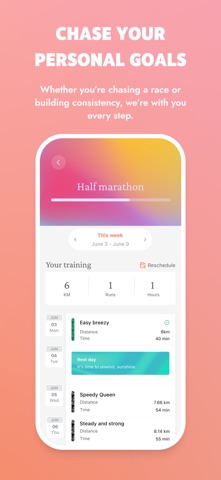 Femmi: Running Plans for Women iPhone screenshot