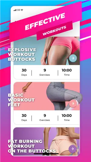 Buttocks Workout - Hips, Legs screenshot 1