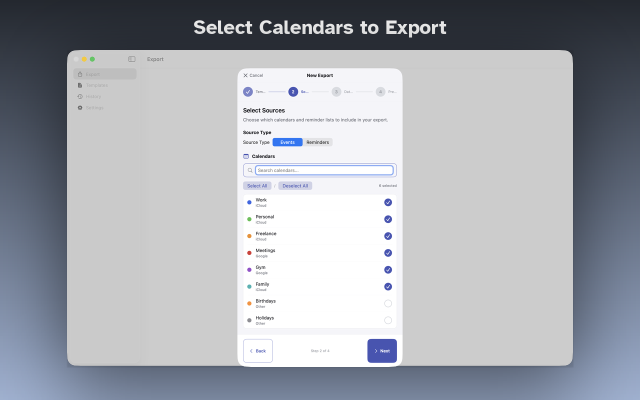 CalXPort - Calendar Export