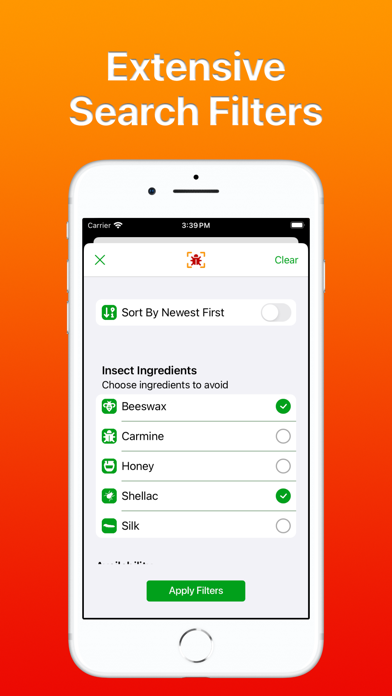 Insect Food Scan Screenshot