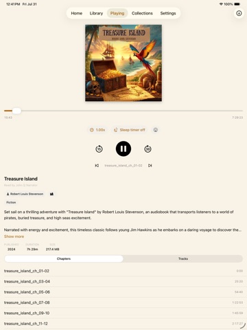 Morrow Audiobook Player ipad screenshot 4