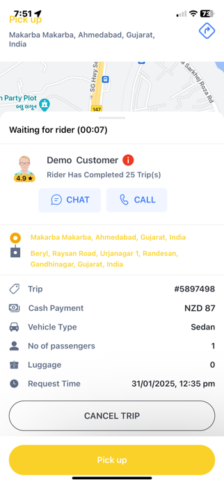 GetATaxi Driver App Screenshot 5 of 12