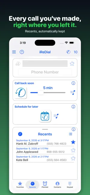 iReDial screenshot 2