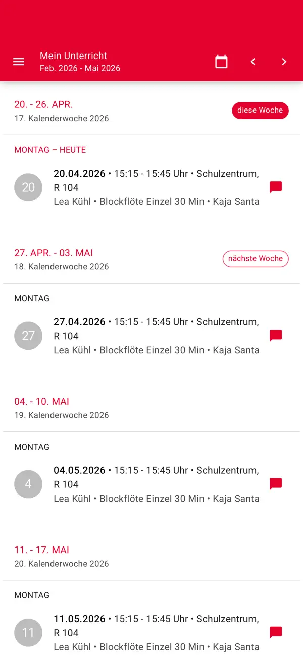 Screenshot #2 pour Musikschule Stadt Leverkusen