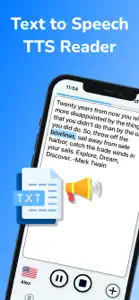Voice Aloud Reader TTS reader screenshot #1 for iPhone