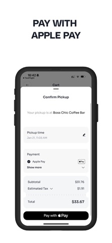Boss Chic Coffee Bar iPhone screenshot