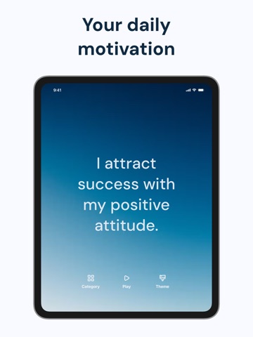 Positive Affirmations-Affirmly iPad screenshot