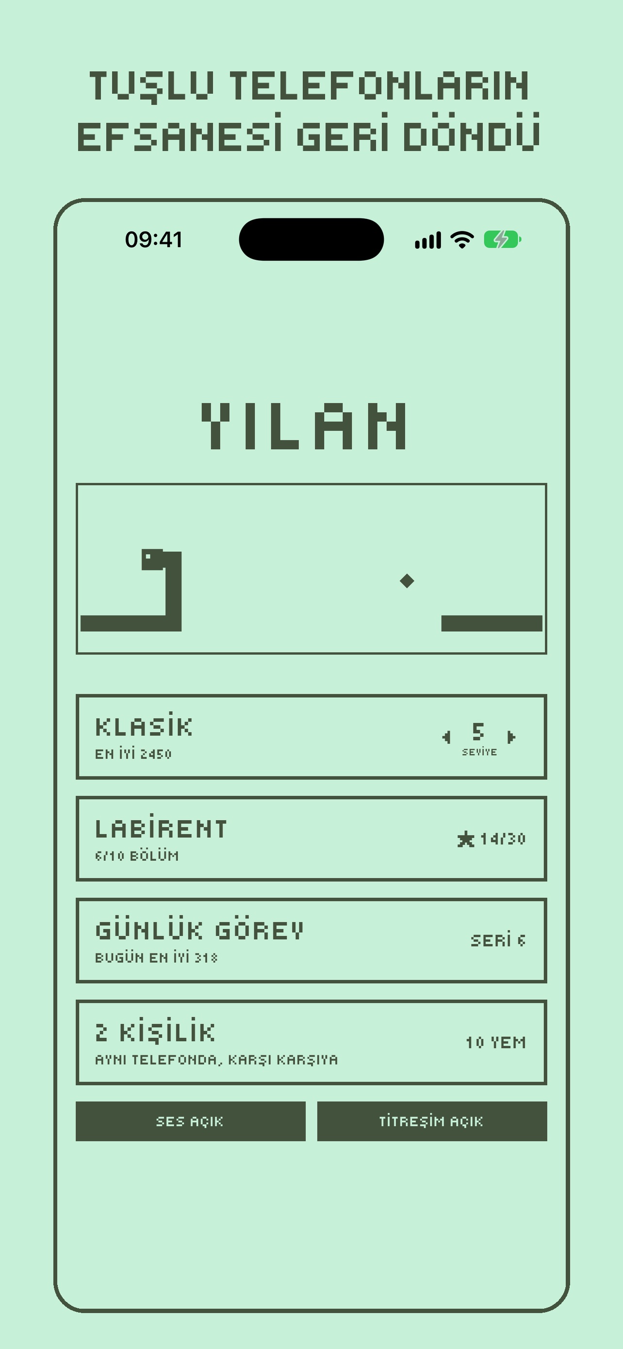 Screenshot 3 of Yılan: Klasik Snake