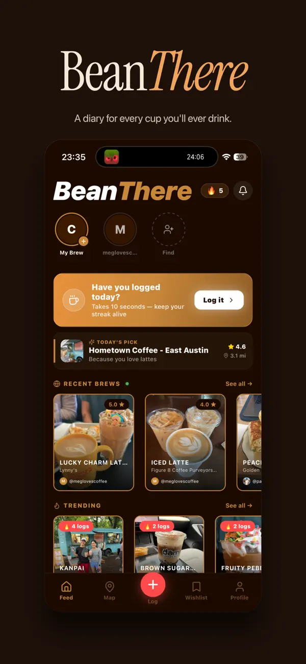 Screenshot #1 pour Bean There Social