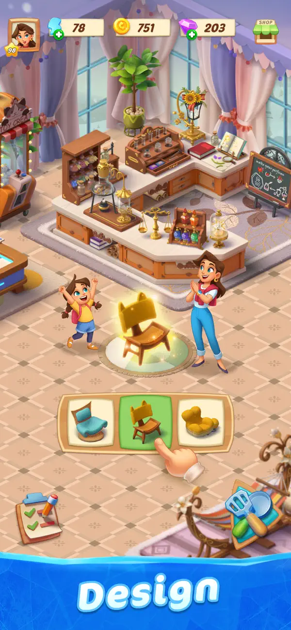 Whisper Castle: Merge & Story iOS Mod IPA screenshot 4 - iOS game interface