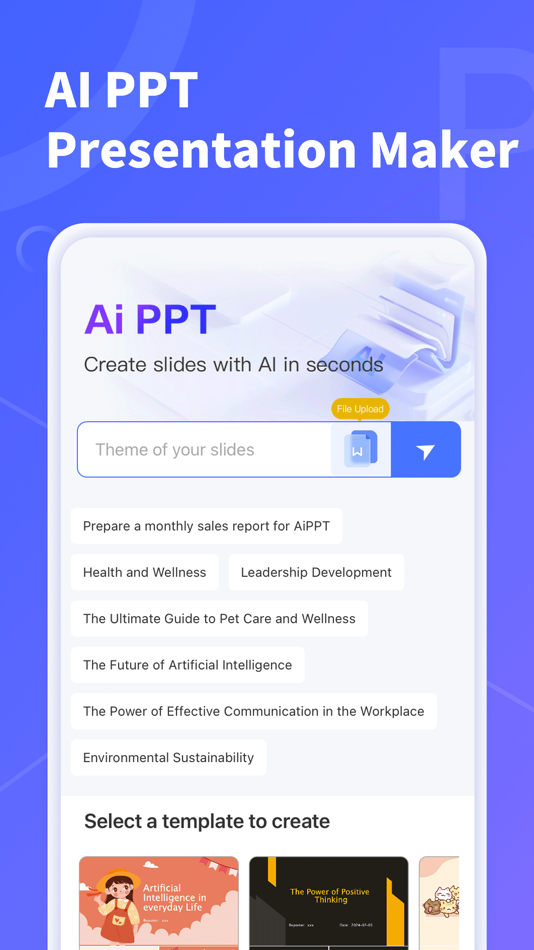 #1. AiPPT - PPT & Slide Maker (iOS) 来自: Mge Information Technology Co.,Ltd