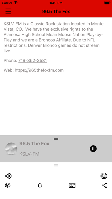 96.5 The Fox KSLV Screenshot