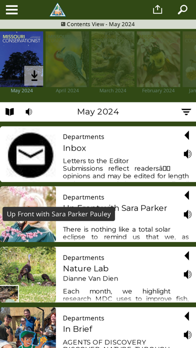 MO Conservationist Magazine iPhone screenshot 6 - News app